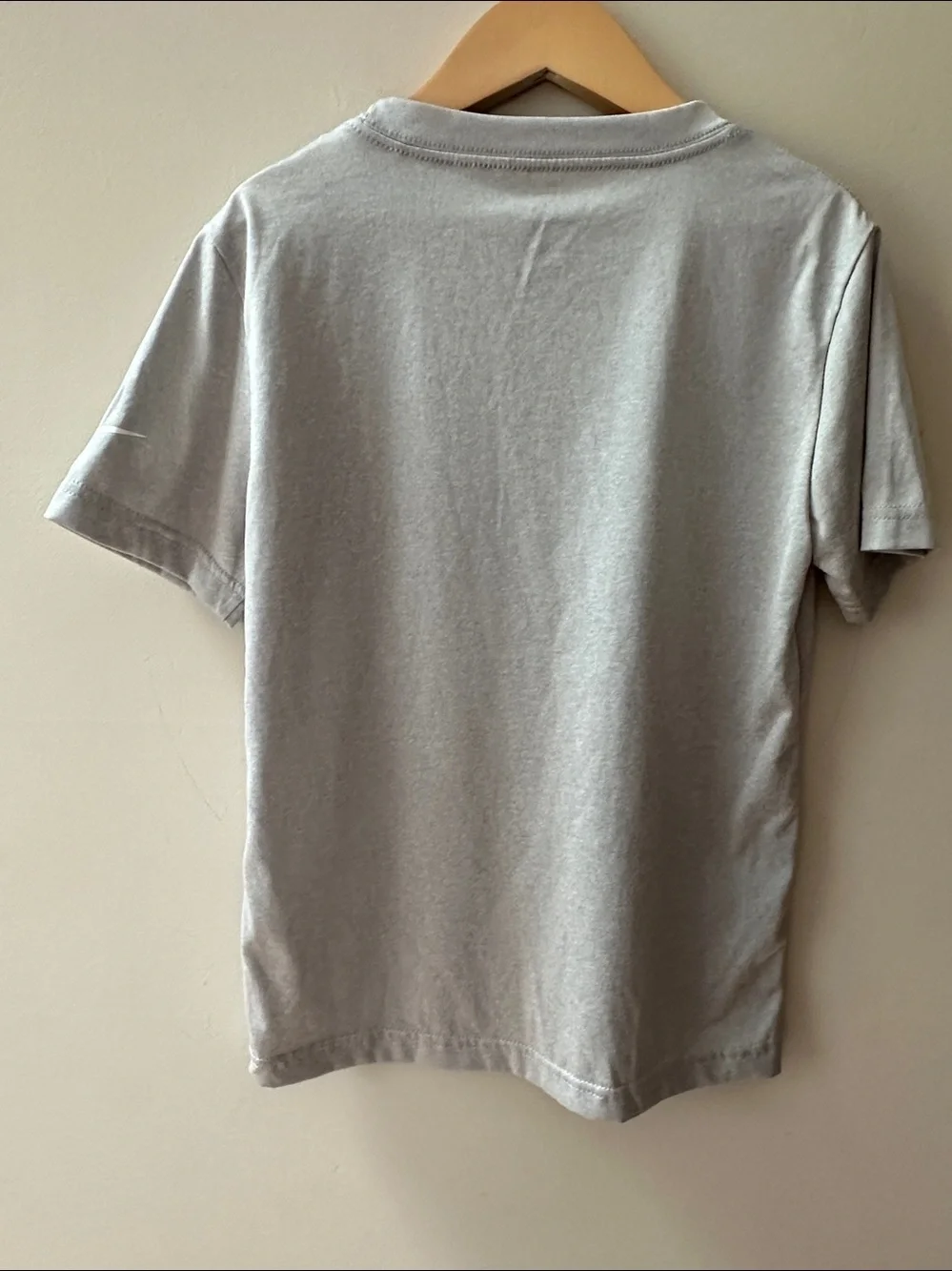 Nike Kids' Dri-FIT Gray Logo T-Shirt Size Small